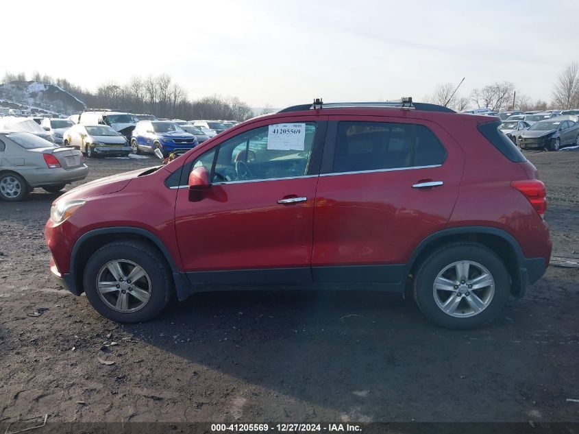 2018 Chevrolet Trax Lt VIN: 3GNCJPSB1JL380558 Lot: 41205569