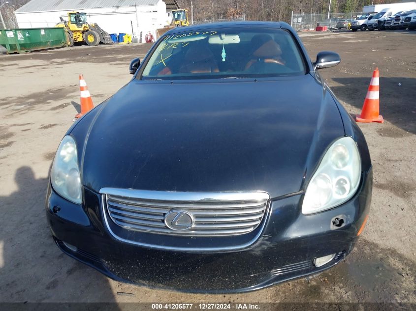 2002 Lexus Sc 430 VIN: JTHFN48Y520015074 Lot: 41205577