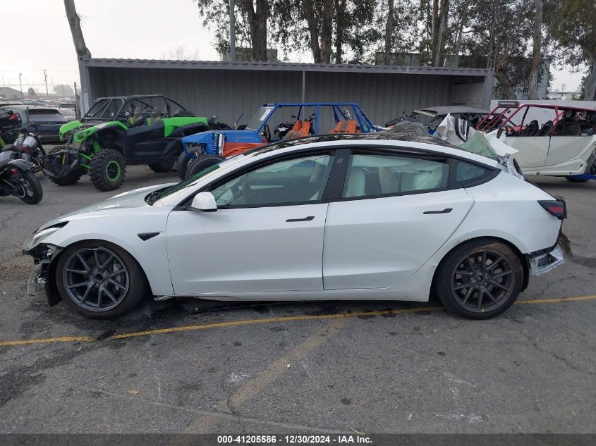 2023 Tesla Model 3 Rear-Wheel Drive VIN: 5YJ3E1EA6PF480000 Lot: 41205586