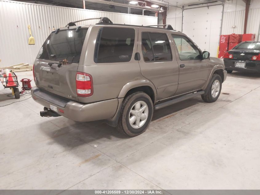 2001 Nissan Pathfinder Le VIN: JN8DR09Y61W572354 Lot: 41205589