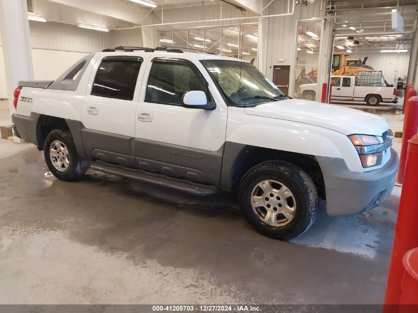 2002 Chevrolet Avalanche 1500 VIN: 3GNEK13T12G155058 Lot: 41205703