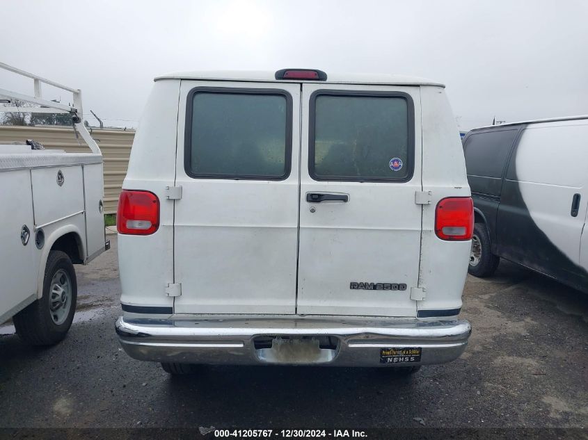 2002 Dodge Ram Van B2500 VIN: 2B7JB21Z82K114773 Lot: 41205767