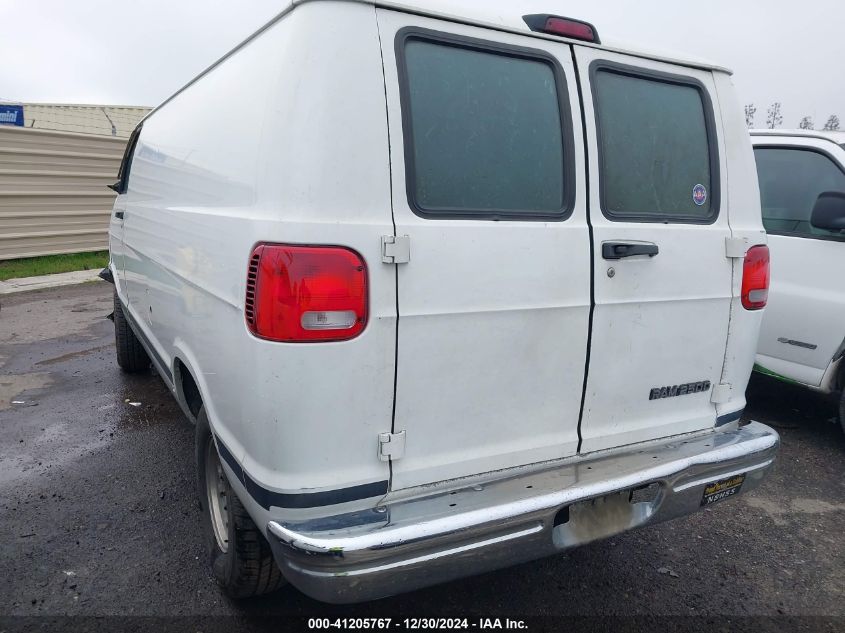 2002 Dodge Ram Van B2500 VIN: 2B7JB21Z82K114773 Lot: 41205767