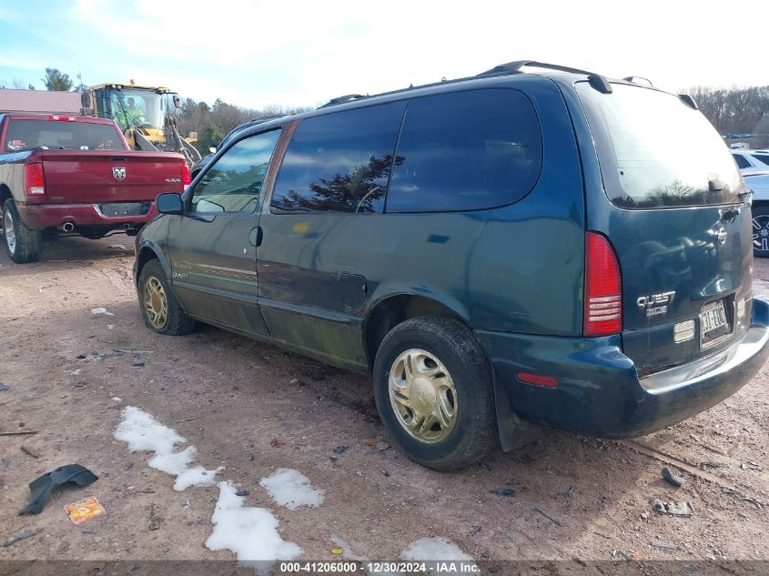 1998 Nissan Quest Xe/Gxe/Gle VIN: 4N2ZN1111WD811813 Lot: 41206000