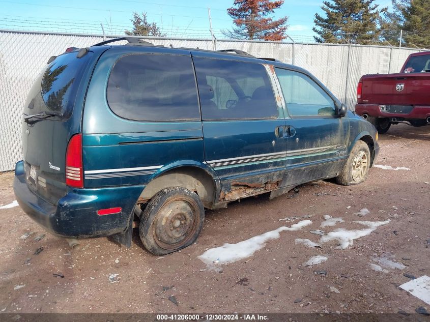 1998 Nissan Quest Xe/Gxe/Gle VIN: 4N2ZN1111WD811813 Lot: 41206000