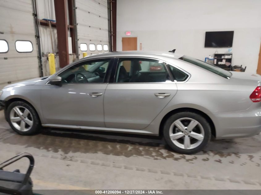 2013 Volkswagen Passat 2.5L Se VIN: 1VWBH7A39DC017996 Lot: 41206094