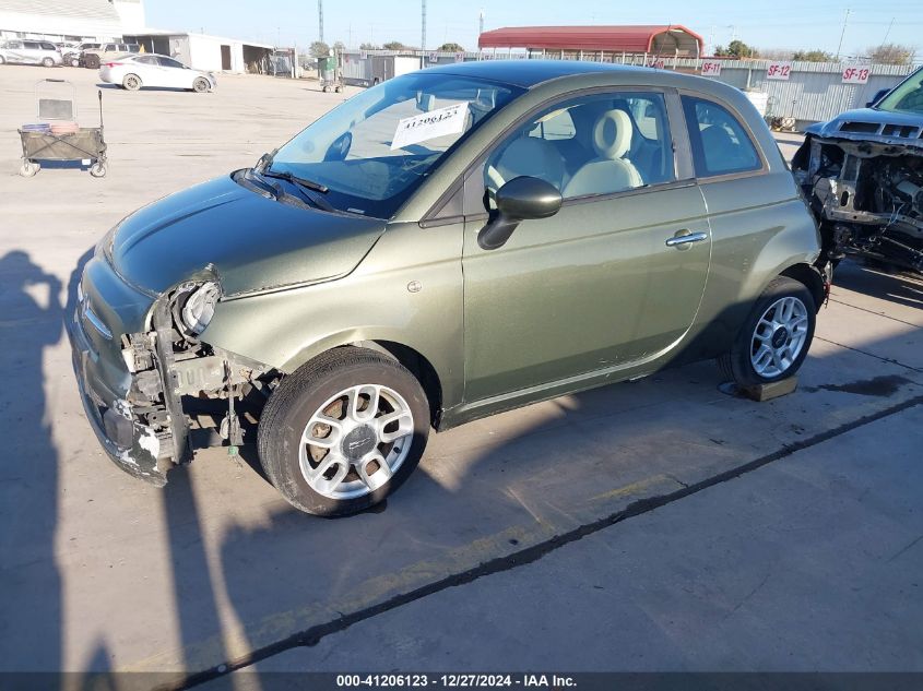 2012 Fiat 500 Pop VIN: 3C3CFFAR6CT385135 Lot: 41206123