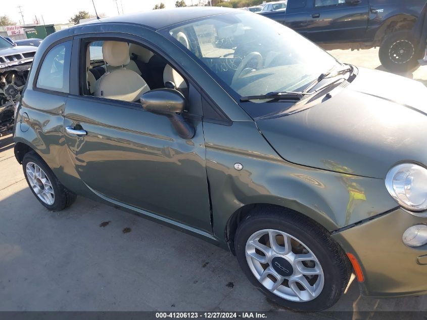 2012 Fiat 500 Pop VIN: 3C3CFFAR6CT385135 Lot: 41206123