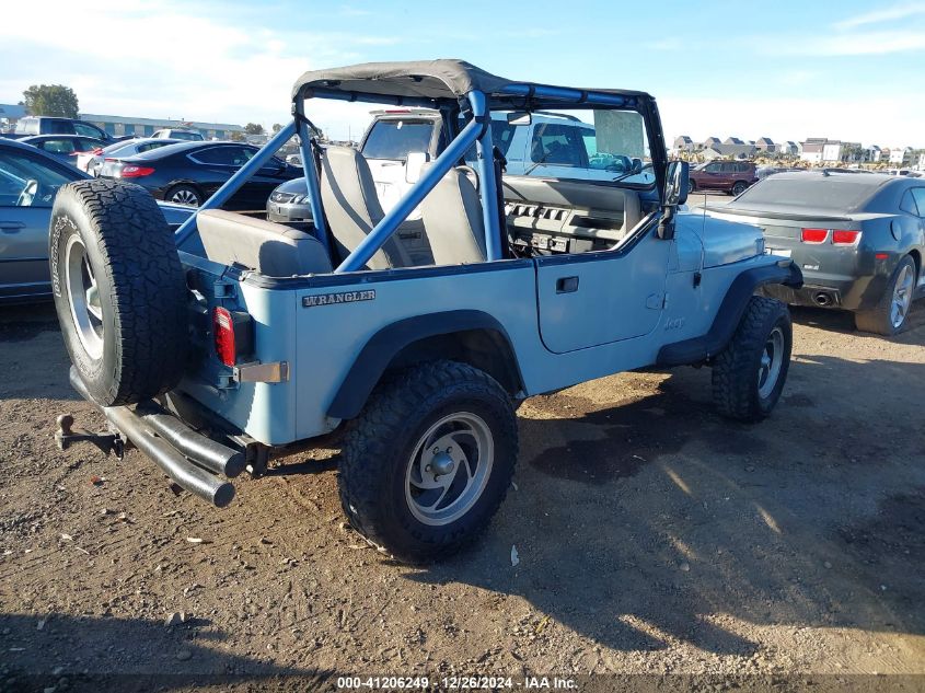 1988 Jeep Wrangler VIN: 2BCHV81J1JB529100 Lot: 41206249