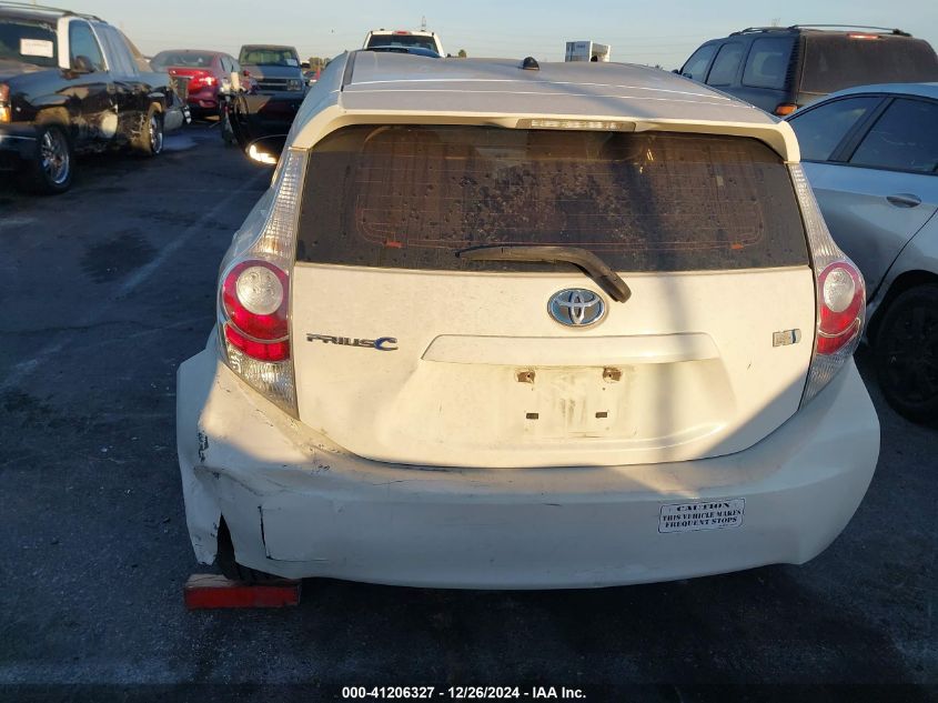 2012 Toyota Prius C Two VIN: JTDKDTB38C1026978 Lot: 41206327