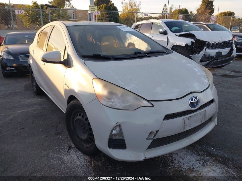 2012 Toyota Prius C Two VIN: JTDKDTB38C1026978 Lot: 41206327