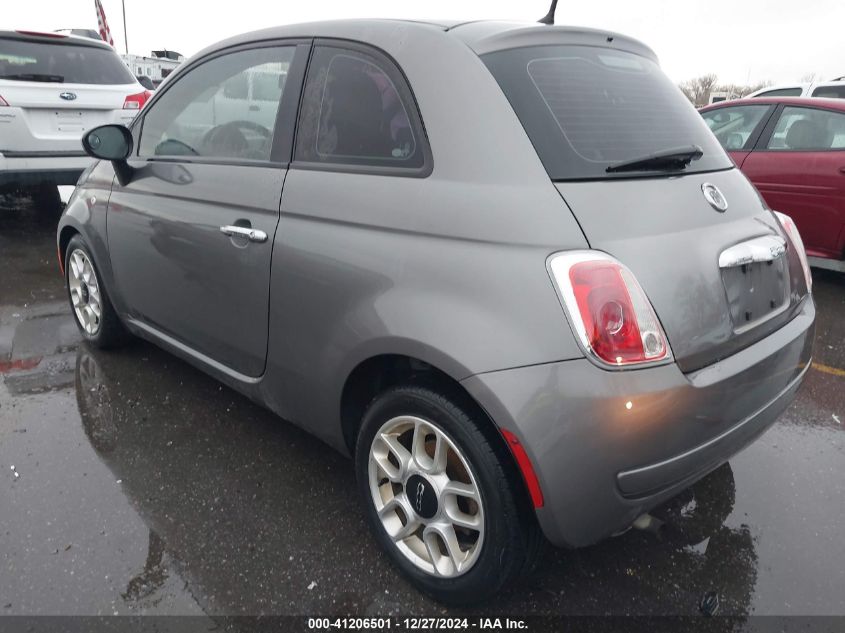 2012 Fiat 500 Pop VIN: 3C3CFFAR3CT124514 Lot: 41206501