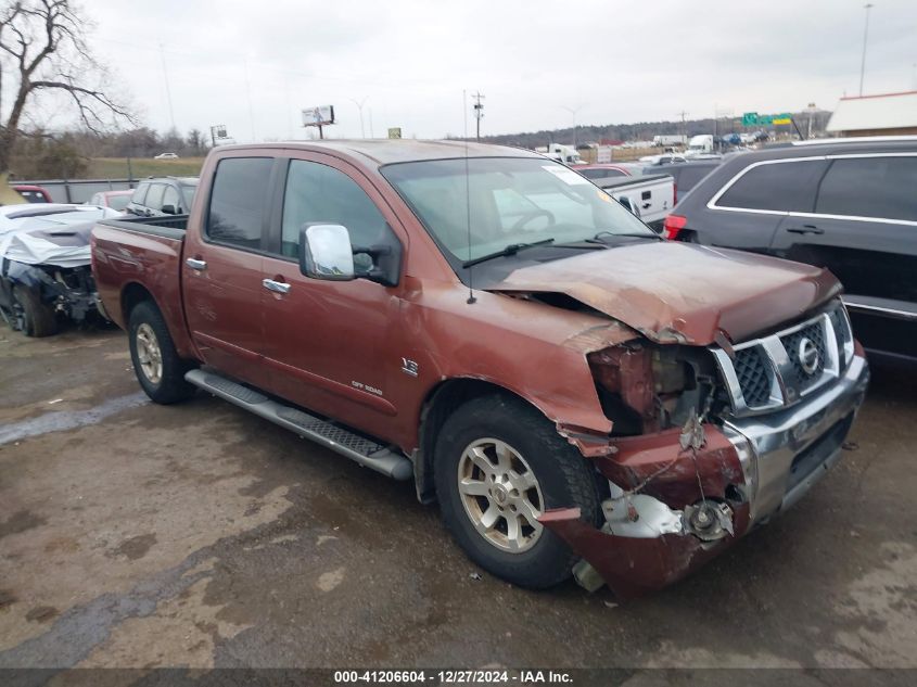 2004 Nissan Titan Se VIN: 1N6AA07A14N507723 Lot: 41206604