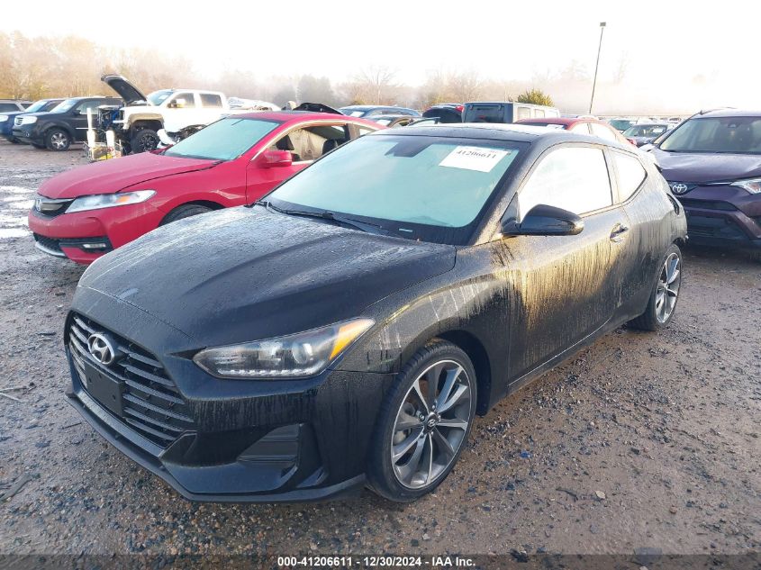 2019 Hyundai Veloster 2.0 Premium VIN: KMHTG6AF3KU013055 Lot: 41206611