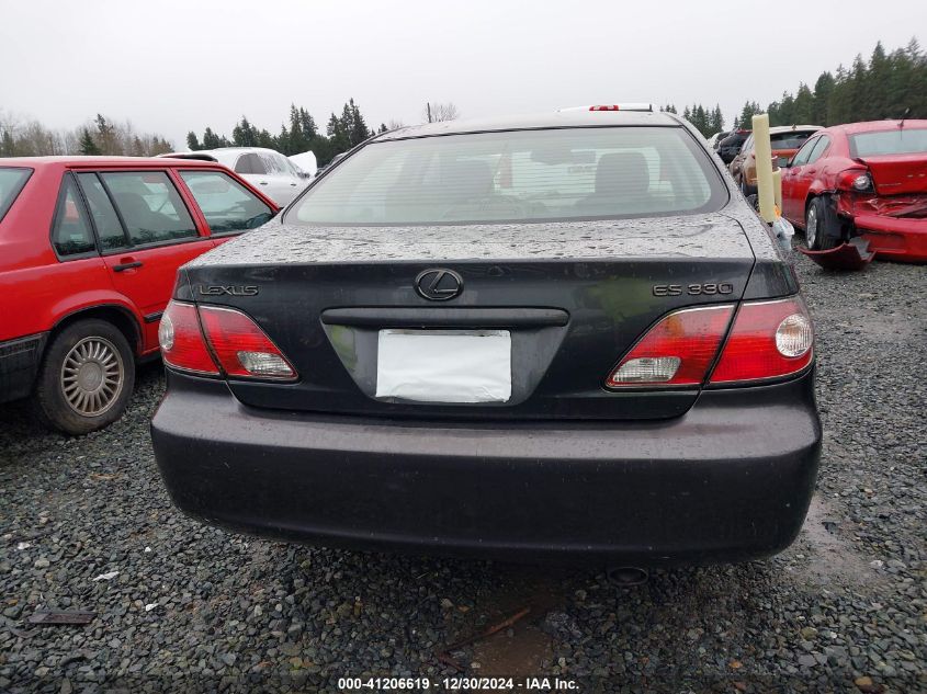 2004 Lexus Es 330 VIN: JTHBA30G145055679 Lot: 41206619