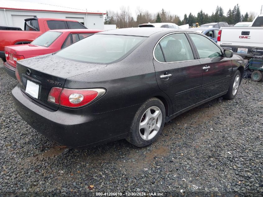 2004 Lexus Es 330 VIN: JTHBA30G145055679 Lot: 41206619