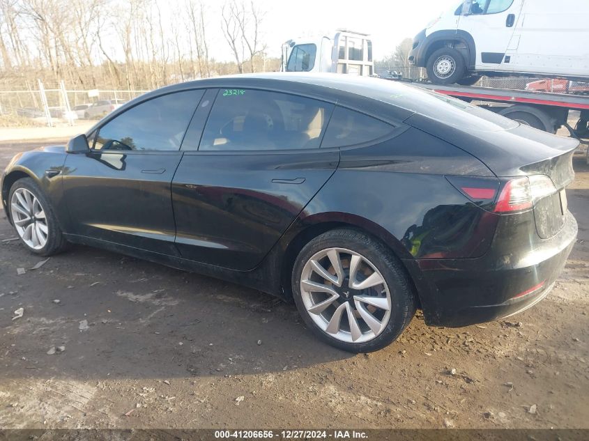 2020 Tesla Model 3 Standard Range Plus Rear-Wheel Drive/Standard Range Rear-Wheel Drive VIN: 5YJ3E1EA2LF599219 Lot: 41206656