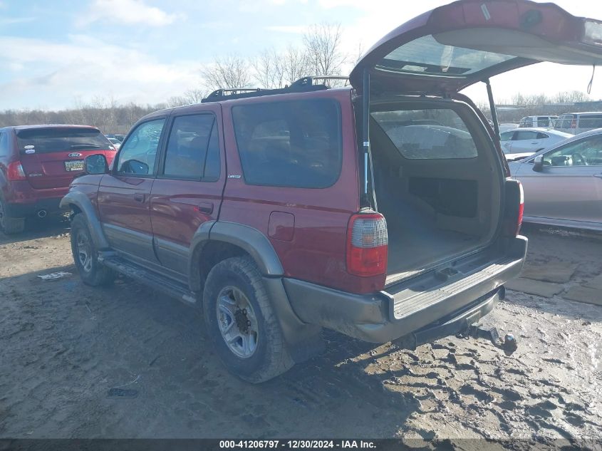 2000 Toyota 4Runner Limited V6 VIN: JT3HN87R5Y0297144 Lot: 41206797