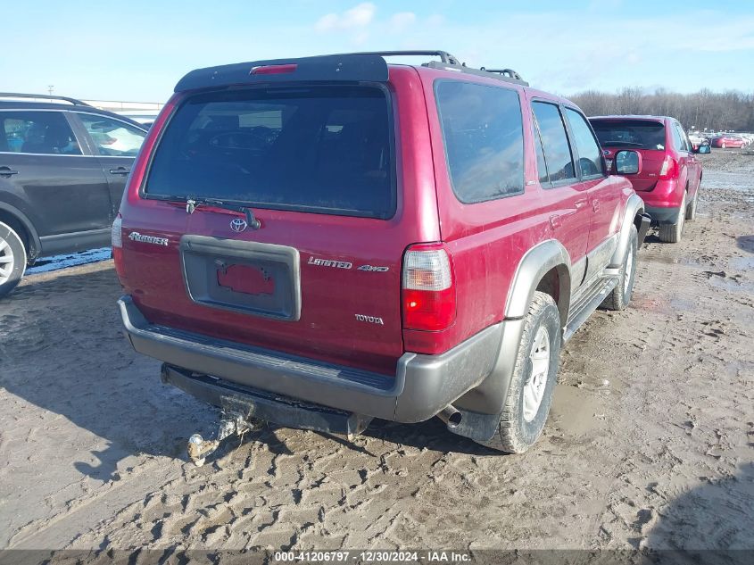 2000 Toyota 4Runner Limited V6 VIN: JT3HN87R5Y0297144 Lot: 41206797