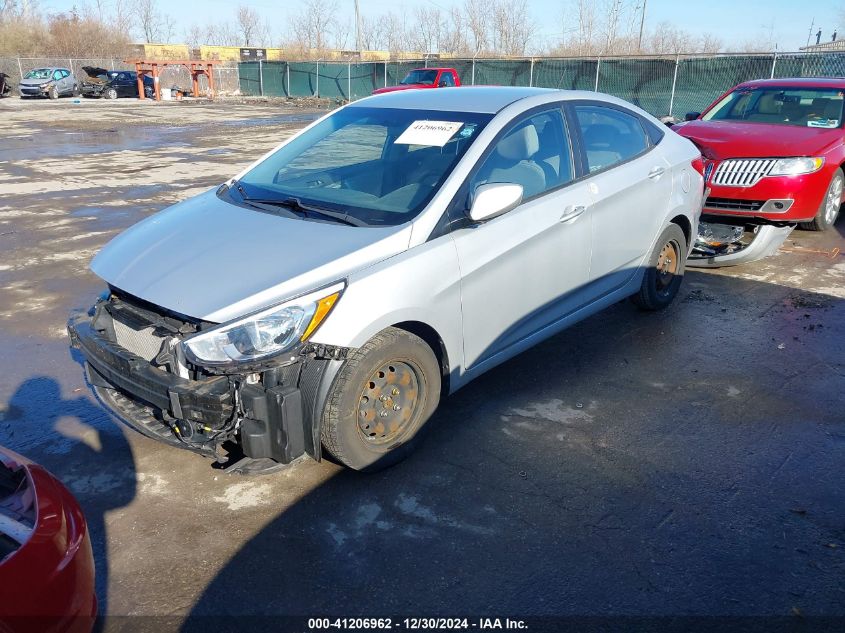 2015 Hyundai Accent Gls VIN: KMHCT4AE4FU890425 Lot: 41206962