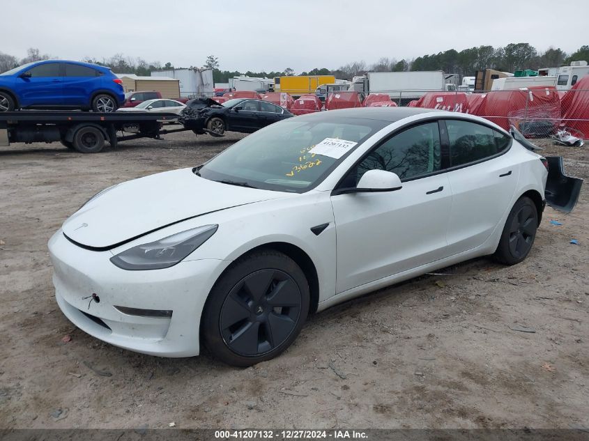 2023 Tesla Model 3 Long Range Dual Motor All-Wheel Drive VIN: 5YJ3E1EB9PF393622 Lot: 41207132