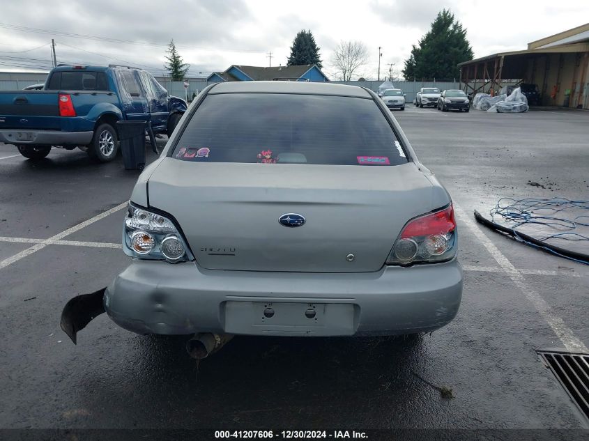 2006 Subaru Impreza 2.5I VIN: JF1GD67686H506885 Lot: 41207606