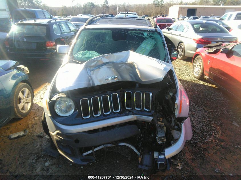 2017 Jeep Renegade Latitude Fwd VIN: ZACCJABBXHPE71416 Lot: 41207701