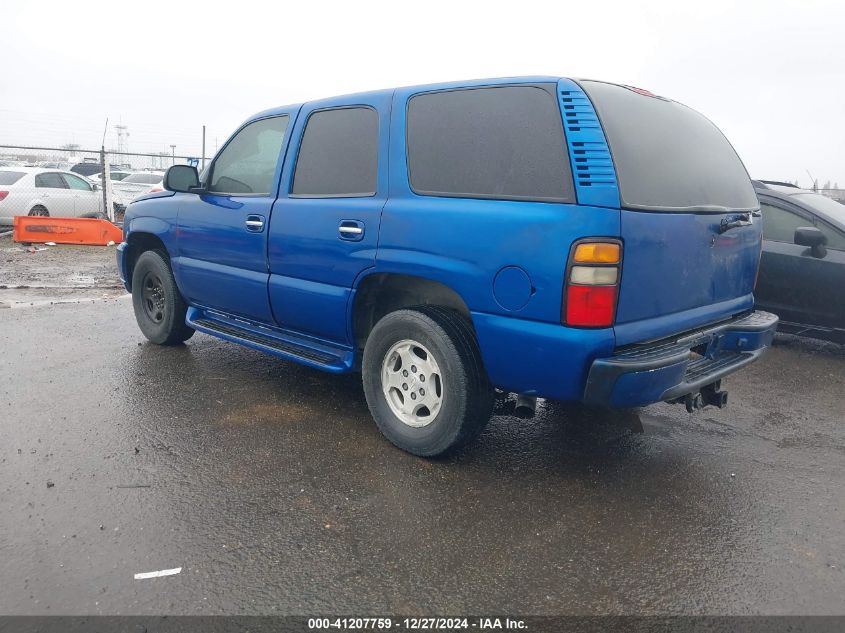 2004 Chevrolet Tahoe Ls VIN: 1GNEC13V74J306212 Lot: 41207759