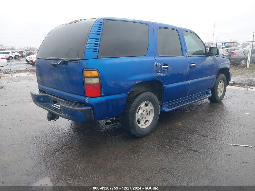 2004 Chevrolet Tahoe Ls VIN: 1GNEC13V74J306212 Lot: 41207759