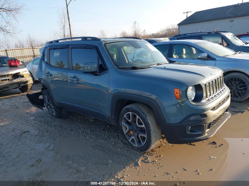 2018 Jeep Renegade Latitude Fwd VIN: ZACCJABB4JPJ02215 Lot: 41207788