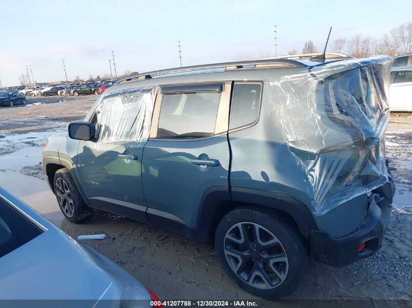 2018 Jeep Renegade Latitude Fwd VIN: ZACCJABB4JPJ02215 Lot: 41207788