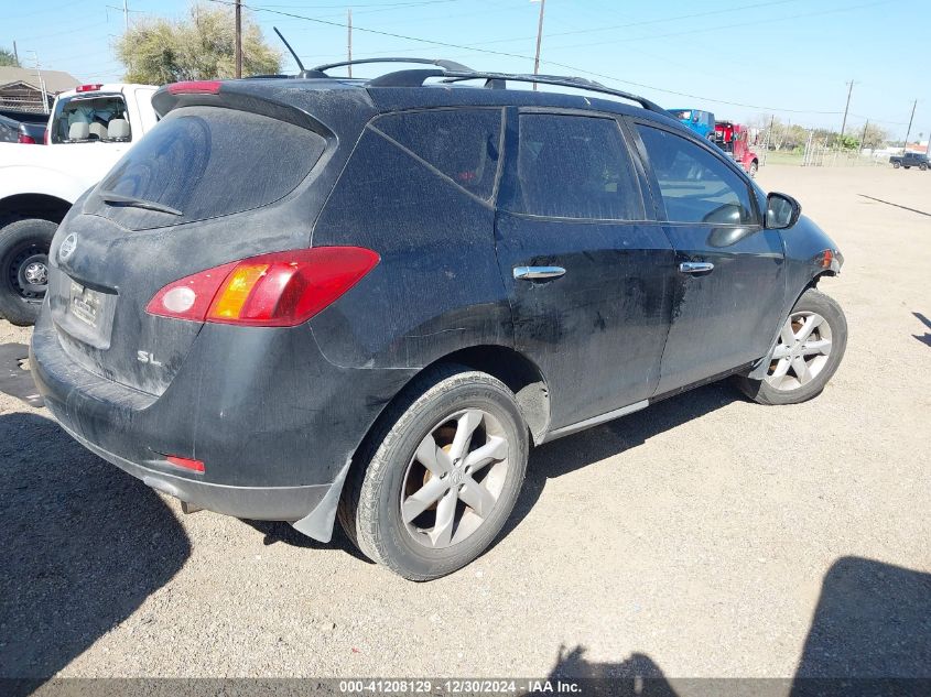 2009 Nissan Murano Sl VIN: JN8AZ18U29W018859 Lot: 41208129