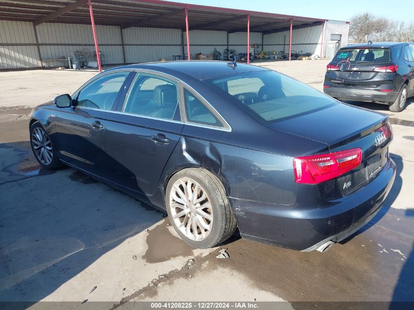 2012 Audi A6 3.0 Premium VIN: WAUGGAFC4CN115982 Lot: 41208225