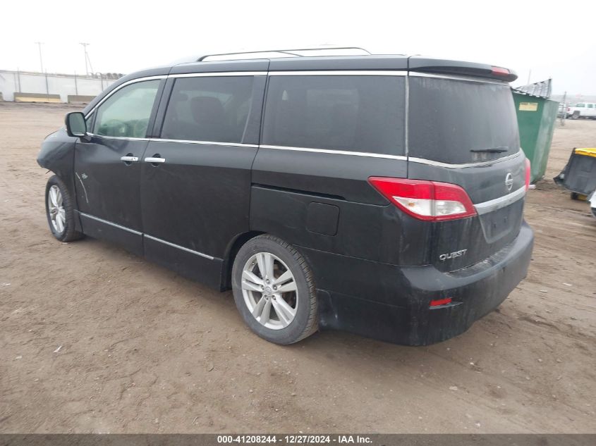 2012 Nissan Quest Le VIN: JN8AE2KP9C9050251 Lot: 41208244