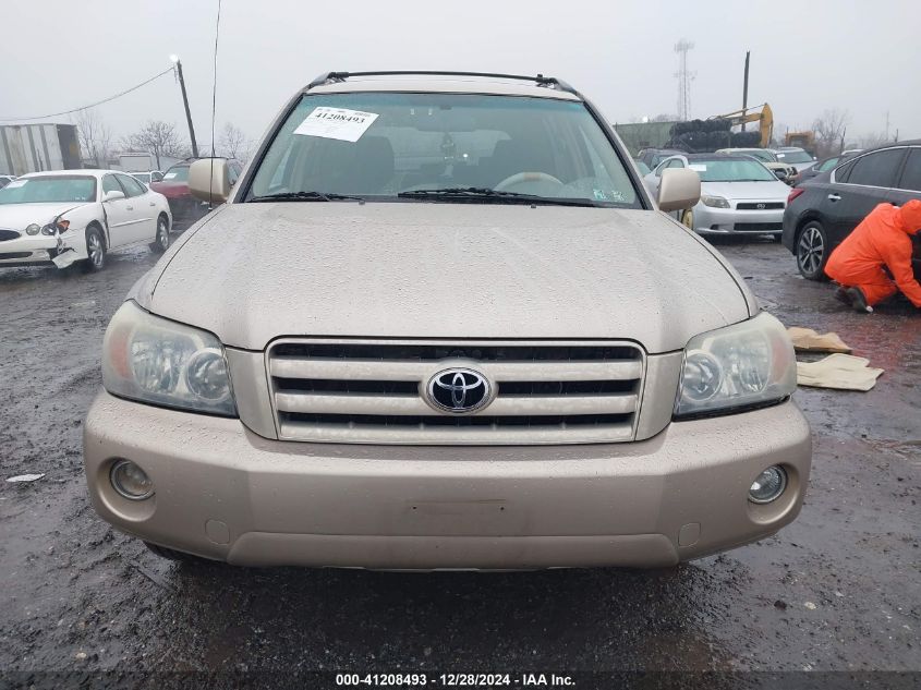 2005 Toyota Highlander V6 VIN: JTEEP21A950112058 Lot: 41208493