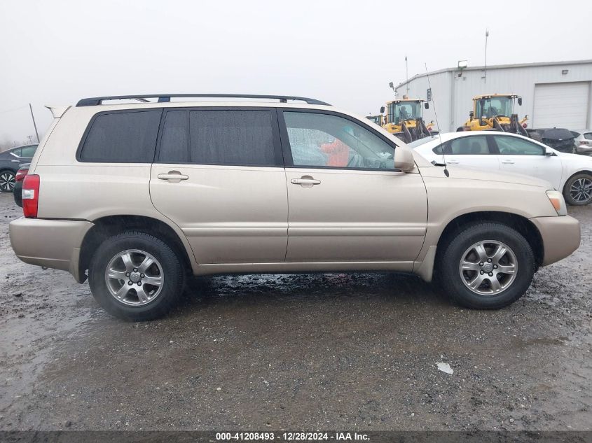 2005 Toyota Highlander V6 VIN: JTEEP21A950112058 Lot: 41208493