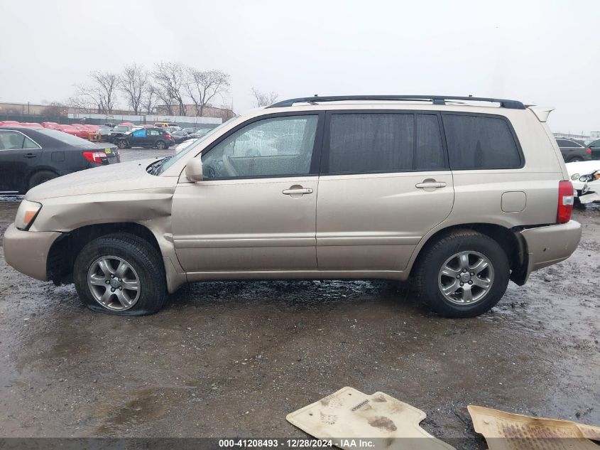 2005 Toyota Highlander V6 VIN: JTEEP21A950112058 Lot: 41208493