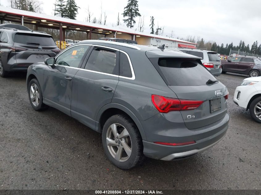 2021 Audi Q3 Premium 40 VIN: WA1AUCF34M1131728 Lot: 41208504