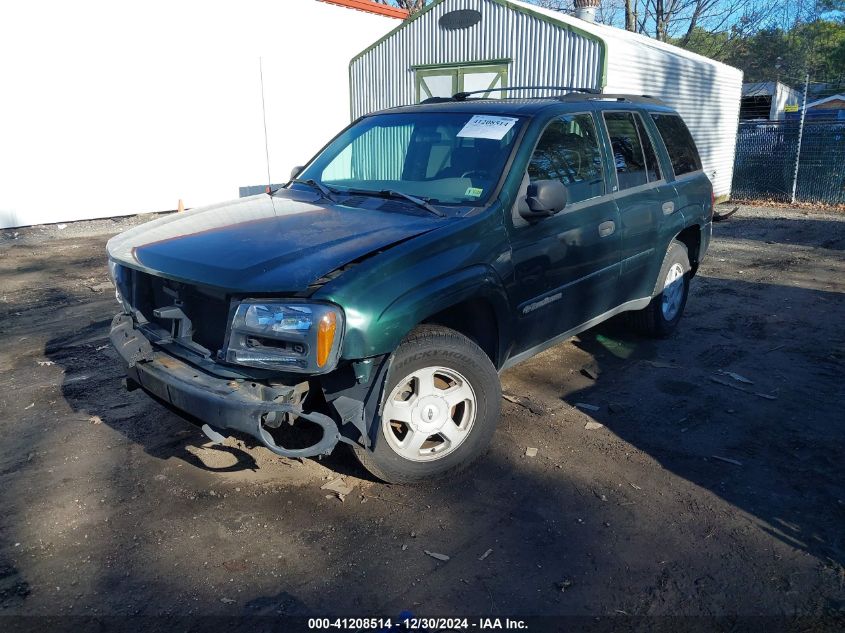 2002 Chevrolet Trailblazer VIN: 1GNDS13S122393858 Lot: 41208514