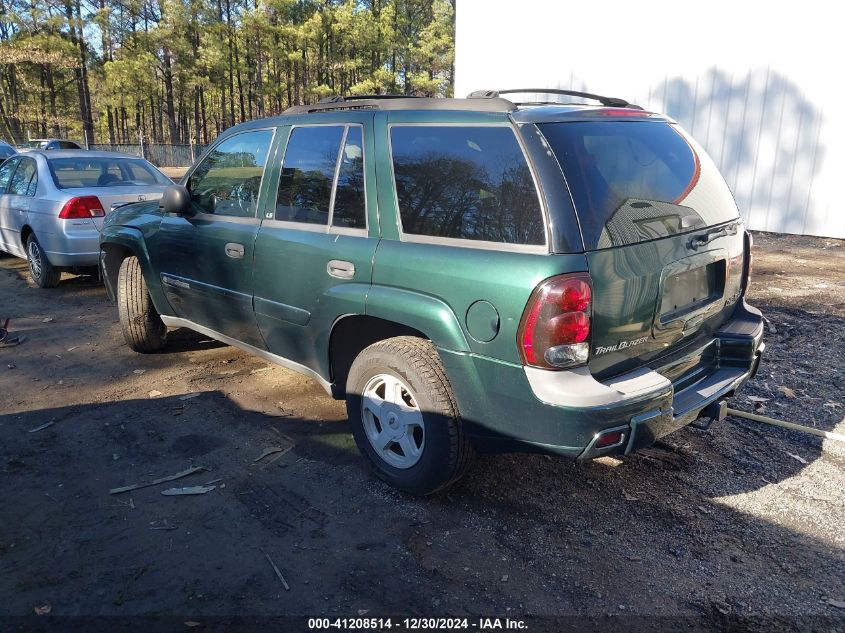 2002 Chevrolet Trailblazer VIN: 1GNDS13S122393858 Lot: 41208514