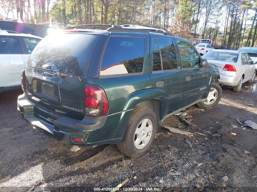 2002 Chevrolet Trailblazer VIN: 1GNDS13S122393858 Lot: 41208514