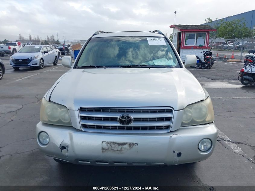 2002 Toyota Highlander Limited VIN: JTEHF21A020049346 Lot: 41208521