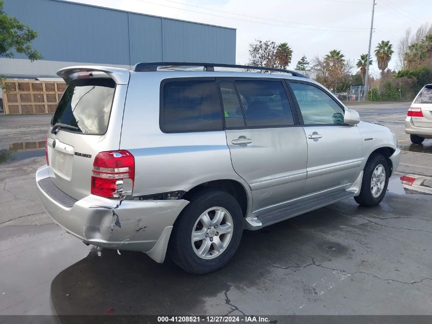 2002 Toyota Highlander Limited VIN: JTEHF21A020049346 Lot: 41208521