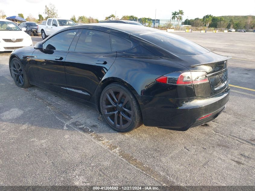 2021 Tesla Model S VIN: 5YJSA1E64MF454705 Lot: 41208592