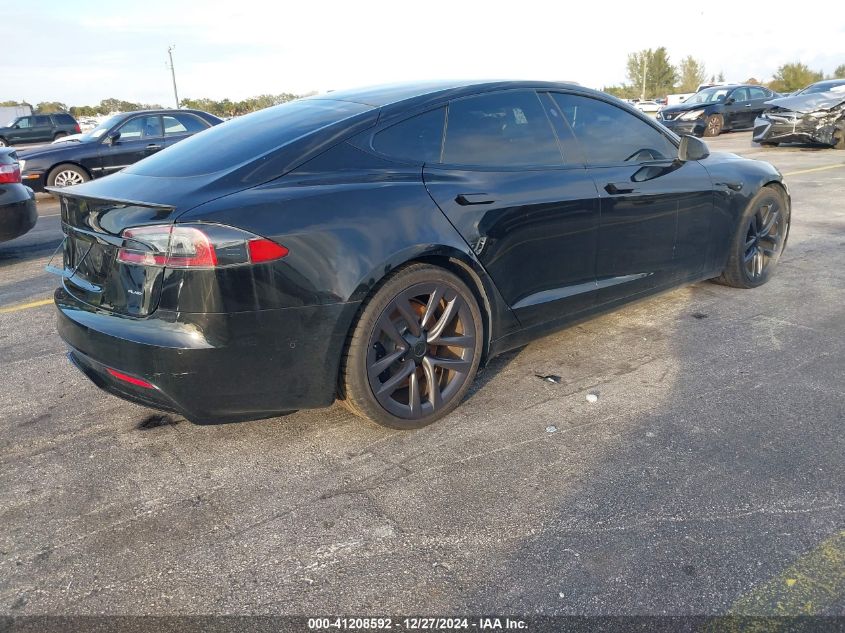 2021 Tesla Model S VIN: 5YJSA1E64MF454705 Lot: 41208592