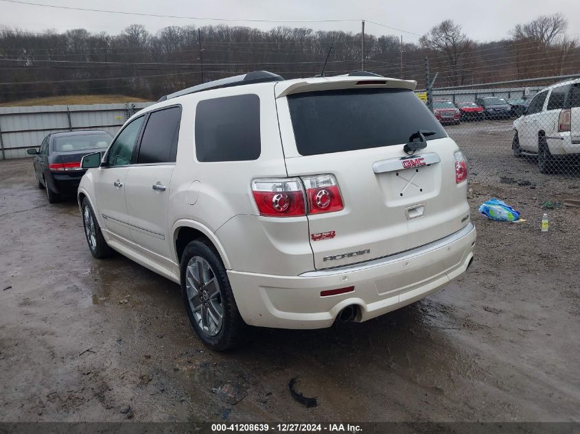 2012 GMC Acadia Denali VIN: 1GKKVTED8CJ302999 Lot: 41208639