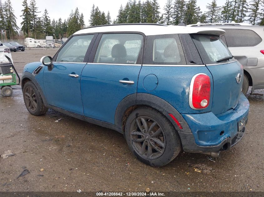 2012 Mini Cooper S Countryman VIN: WMWZC3C51CWL87714 Lot: 41208842