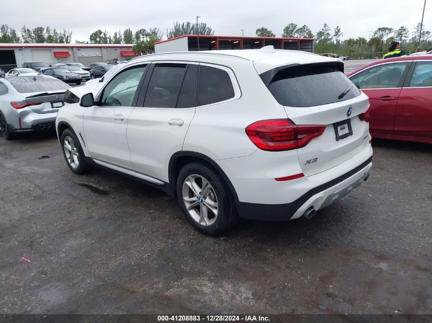 2020 BMW X3 Sdrive30I VIN: 5UXTY3C04L9C53343 Lot: 41208883