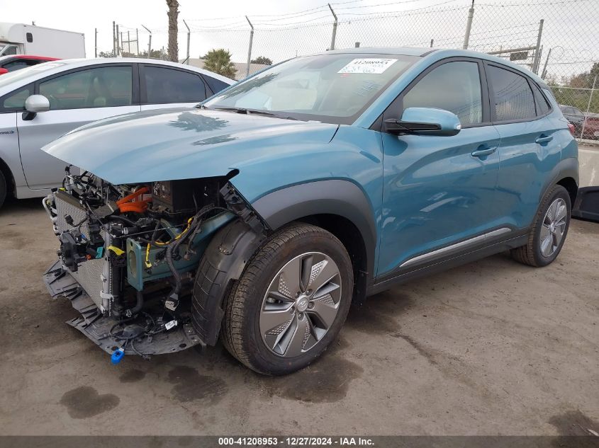 2021 Hyundai Kona Electric Limited VIN: KM8K33AG1MU097829 Lot: 41208953