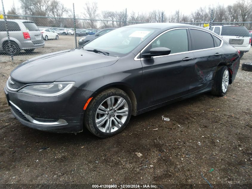 2015 Chrysler 200 Limited VIN: 1C3CCCAB0FN738371 Lot: 41208960